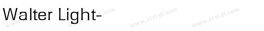 Walter Light字体转换